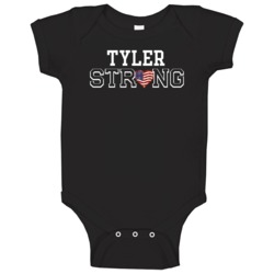 Tyler Strong American Pride Family Last Name Cool Baby One Piece Tyler Strong American Pride Family Last Name Cool Baby One Piece