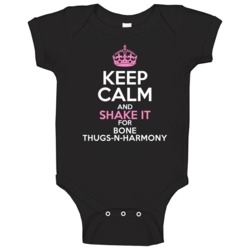 Keep Calm And Shake It For Bone Thugs-n-harmony Hip Hop Baby One Piece Keep Calm And Shake It For Bone Thugs-n-harmony Hip Hop Baby One Piece