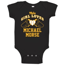 This Girl Loves Michael Morse Pittsburgh Baseball Player Classic Baby This Girl Loves Michael Morse Pittsburgh Baseball Player Classic Baby
