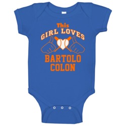 This Girl Loves Bartolo Colon New York Baseball Player Classic Baby On This Girl Loves Bartolo Colon New York Baseball Player Classic Baby On