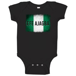 Country Flag Efe Ajagba Nigeria Boxing Olympics Baby One Piece Country Flag Efe Ajagba Nigeria Boxing Olympics Baby One Piece