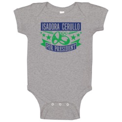 Isadora Cerullo For President Brazil Rugby Baby One Piece Isadora Cerullo For President Brazil Rugby Baby One Piece