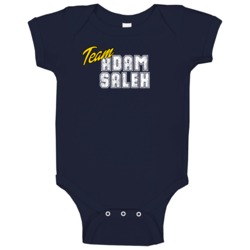 Team Adam Saleh Hip Hop Fan Baby One Piece Team Adam Saleh Hip Hop Fan Baby One Piece