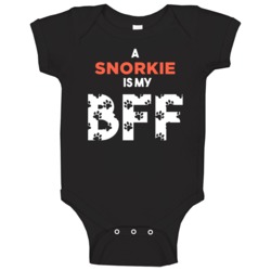 A Snorkie Is My Bff Funny Lover Baby One Piece A Snorkie Is My Bff Funny Lover Baby One Piece