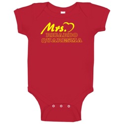 Mrs Ricardo Quaresma Portugal Football Player Soccer Fan Baby One Piec Mrs Ricardo Quaresma Portugal Football Player Soccer Fan Baby One Piec