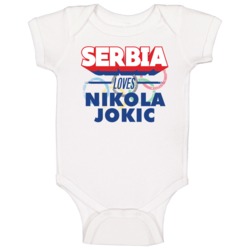 Serbia Loves Nikola Jokic Serbia Basketball Rio Olympics Baby One Piec Serbia Loves Nikola Jokic Serbia Basketball Rio Olympics Baby One Piec