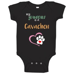 My Grandchild Is A Cavachon Funny Lover Baby One Piece My Grandchild Is A Cavachon Funny Lover Baby One Piece