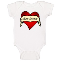Alison Sweeney Heart Tattoo Soap Opera Actor Tv Show Baby One Piece Alison Sweeney Heart Tattoo Soap Opera Actor Tv Show Baby One Piece