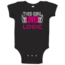 This Girl Loves Logic Cool Fan Baby One Piece This Girl Loves Logic Cool Fan Baby One Piece