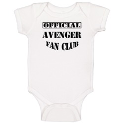 Official Avenger Fan Club Cool Car Enthusiast Baby One Piece Official Avenger Fan Club Cool Car Enthusiast Baby One Piece