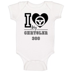I Love My Chrysler 300 Car Enthusiast Baby One Piece I Love My Chrysler 300 Car Enthusiast Baby One Piece