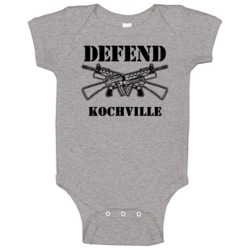 Kochville Michigan Defend 2nd Amendment Baby One Piece Kochville Michigan Defend 2nd Amendment Baby One Piece