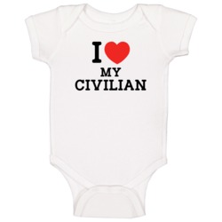 I Love My Civilian Car Enthusiast Baby One Piece I Love My Civilian Car Enthusiast Baby One Piece