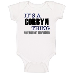 Corbyn Thing You Wouldn't Understand Essential Family Baby One Piece Corbyn Thing You Wouldn't Understand Essential Family Baby One Piece