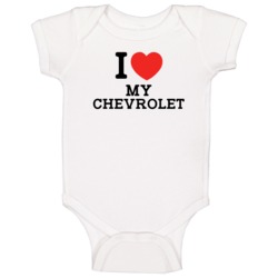 I Love My Chevrolet Car Enthusiast Baby One Piece I Love My Chevrolet Car Enthusiast Baby One Piece