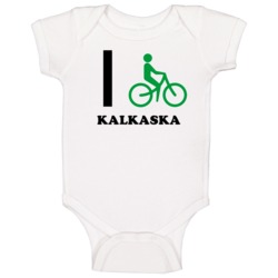 Kalkaska Michigan I Bike Bicycle Baby One Piece Kalkaska Michigan I Bike Bicycle Baby One Piece