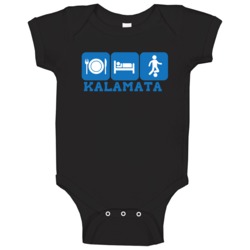 Kalamata Peloponnese Greece Greek Hellas Eat Sleep Soccer Baby One Pie Kalamata Peloponnese Greece Greek Hellas Eat Sleep Soccer Baby One Pie