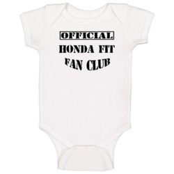Official Honda Fit Fan Club Cool Car Enthusiast Baby One Piece Official Honda Fit Fan Club Cool Car Enthusiast Baby One Piece
