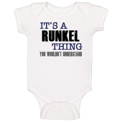 Runkel Thing You Wouldn't Understand Essential Family Baby One Piece Runkel Thing You Wouldn't Understand Essential Family Baby One Piece