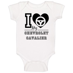 I Love My Chevrolet Cavalier Car Enthusiast Baby One Piece I Love My Chevrolet Cavalier Car Enthusiast Baby One Piece