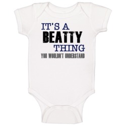 Beatty Thing You Wouldn't Understand Essential Family Baby One Piece Beatty Thing You Wouldn't Understand Essential Family Baby One Piece