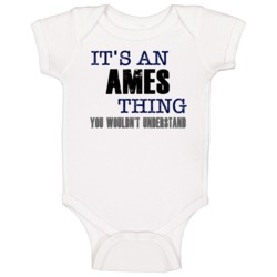 Ames Thing You Wouldn't Understand Essential Family Baby One Piece Ames Thing You Wouldn't Understand Essential Family Baby One Piece
