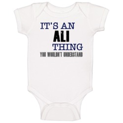 Ali Thing You Wouldn't Understand Essential Family Baby One Piece Ali Thing You Wouldn't Understand Essential Family Baby One Piece