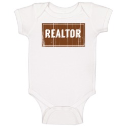 Realtor Vintage Look Distressed Wood Texture Baby One Piece Realtor Vintage Look Distressed Wood Texture Baby One Piece