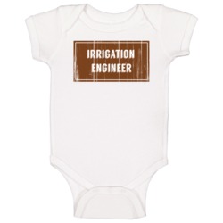 Irrigation Engineer Vintage Look Distressed Wood Texture Baby One Piec Irrigation Engineer Vintage Look Distressed Wood Texture Baby One Piec