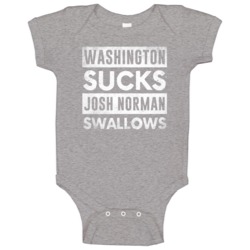 Washington Sucks Josh Norman Swallows Funny Football Hater Fan Baby On Washington Sucks Josh Norman Swallows Funny Football Hater Fan Baby On