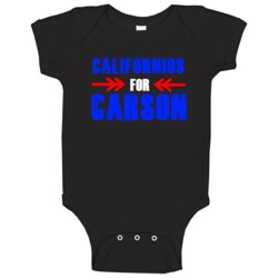 Californios For Carson California Republican President Baby One Piece Californios For Carson California Republican President Baby One Piece