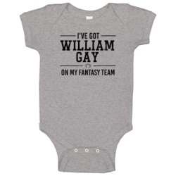 William Gay On My Fantasy Football Team Pittsburgh Player Fan Baby One William Gay On My Fantasy Football Team Pittsburgh Player Fan Baby One