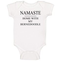 Namaste Stay Home With My Bernedoodle Pet Cat Funny Yoga Baby One Pie Namaste Stay Home With My Bernedoodle Pet Cat Funny Yoga Baby One Pie