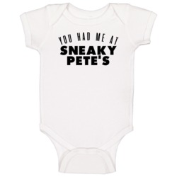 You Had Me At Sneaky Pete's Favorite Food Lover Foodie Baby One Piece You Had Me At Sneaky Pete's Favorite Food Lover Foodie Baby One Piece