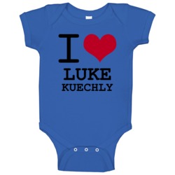 Luke Kuechly Charlotte North Carolina I Heart Loves Baby One Piece Luke Kuechly Charlotte North Carolina I Heart Loves Baby One Piece