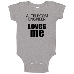 A Telecom Engineer Loves Me Occupation Baby One Piece A Telecom Engineer Loves Me Occupation Baby One Piece