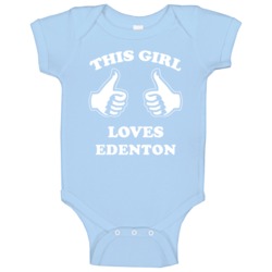 Edenton North Carolina This Girl Loves Baby One Piece Edenton North Carolina This Girl Loves Baby One Piece
