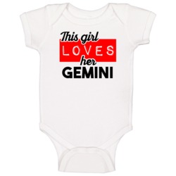 This Girl Loves Her Gemini Cool Car Buff Enthusiast Baby One Piece This Girl Loves Her Gemini Cool Car Buff Enthusiast Baby One Piece