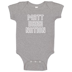 Matt Darr Nation Miami Football Player Trending Fan Baby One Piece Matt Darr Nation Miami Football Player Trending Fan Baby One Piece