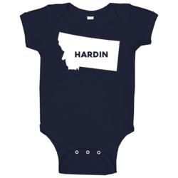 Hardin Montana Custom City Patriotic Usa Baby One Piece Hardin Montana Custom City Patriotic Usa Baby One Piece