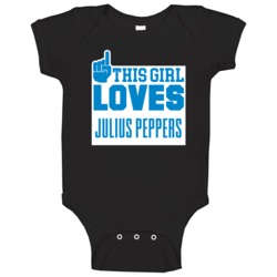 This Girl Loves Julius Peppers Carolina Football Team Fan Baby One Pie This Girl Loves Julius Peppers Carolina Football Team Fan Baby One Pie
