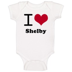 Shelby North Carolina I Love Heart Baby One Piece Shelby North Carolina I Love Heart Baby One Piece
