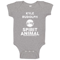 Kyle Rudolph Is My Spirit Animal Football Minnesota Fan Baby One Piece Kyle Rudolph Is My Spirit Animal Football Minnesota Fan Baby One Piece