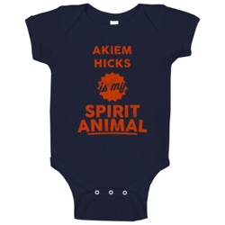Akiem Hicks Is My Spirit Animal Football Chicago Fan Baby One Piece Akiem Hicks Is My Spirit Animal Football Chicago Fan Baby One Piece