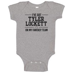 Tyler Lockett On My Fantasy Football Team Seattle Player Fan Baby One Tyler Lockett On My Fantasy Football Team Seattle Player Fan Baby One