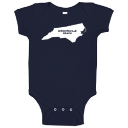 Wrightsville Beach North Carolina Custom City Patriotic Usa Baby One P Wrightsville Beach North Carolina Custom City Patriotic Usa Baby One P