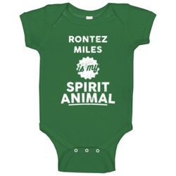 Rontez Miles Is My Spirit Animal Football New York Fan Baby One Piece Rontez Miles Is My Spirit Animal Football New York Fan Baby One Piece