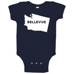 Bellevue Washington Custom City Patriotic Usa Baby One Piece Bellevue Washington Custom City Patriotic Usa Baby One Piece