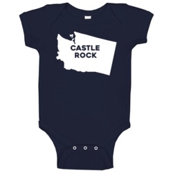 Castle Rock Washington Custom City Patriotic Usa Baby One Piece Castle Rock Washington Custom City Patriotic Usa Baby One Piece
