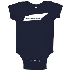Jefferson City Tennessee Custom City Patriotic Usa Baby One Piece Jefferson City Tennessee Custom City Patriotic Usa Baby One Piece